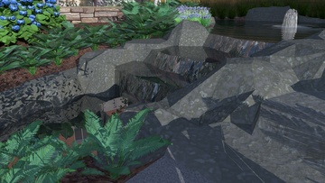 Cascade between ponds